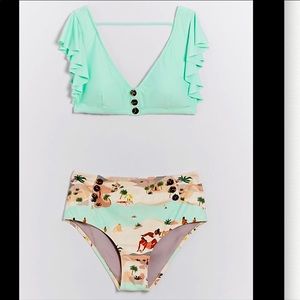 Anthro Turquoise Bikini 👙 Set MD